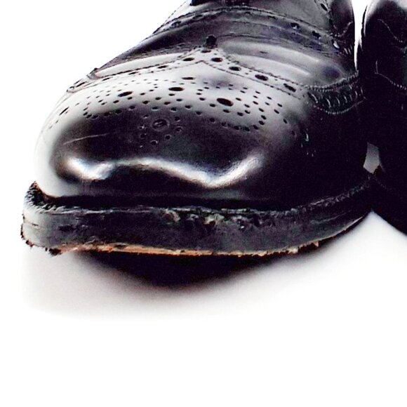 Church’s Custom Grade Black Leather Brogue Oxford Dress Shoes Men’s US 10 - Picture 6 of 13